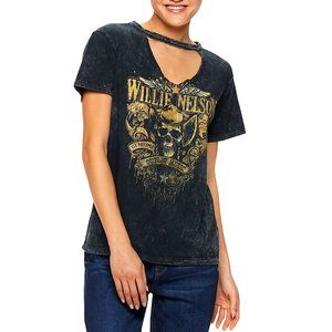 Willie Nelson Choker Acid rock country Official cotton T-Shirt S NWT